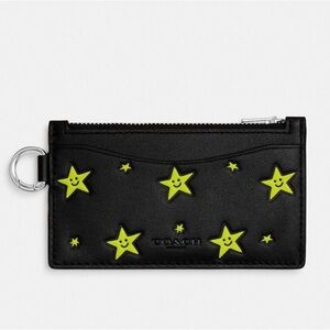 Coach cosmic Zip Card Holder Wallet